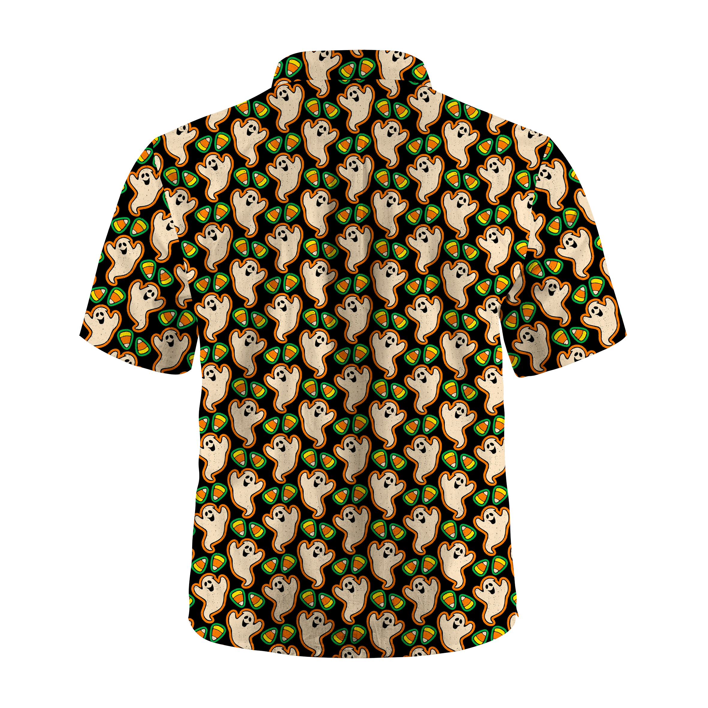 Maturelion Ghosts & Candy Corn Halloween Hawaiian Shirt