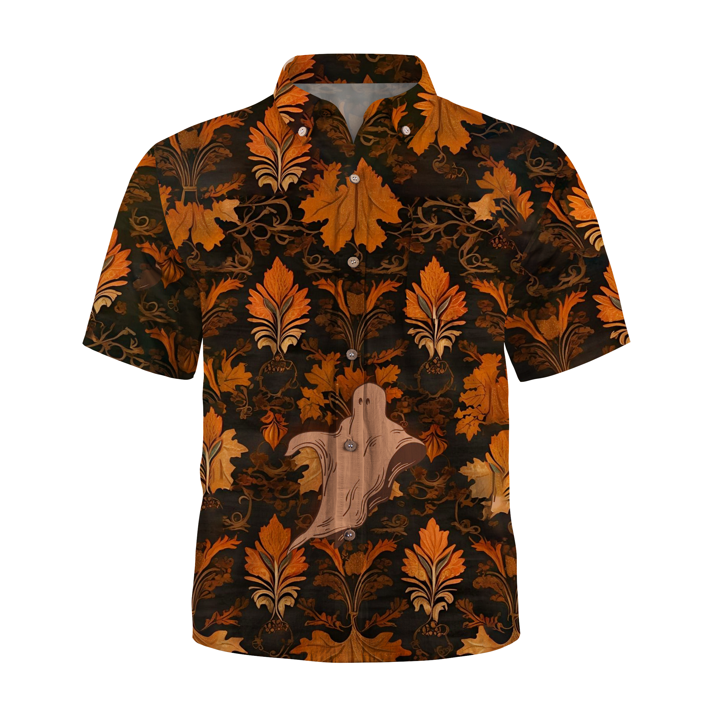 Maturelion Faceless Man Halloween Hawaiian Shirt