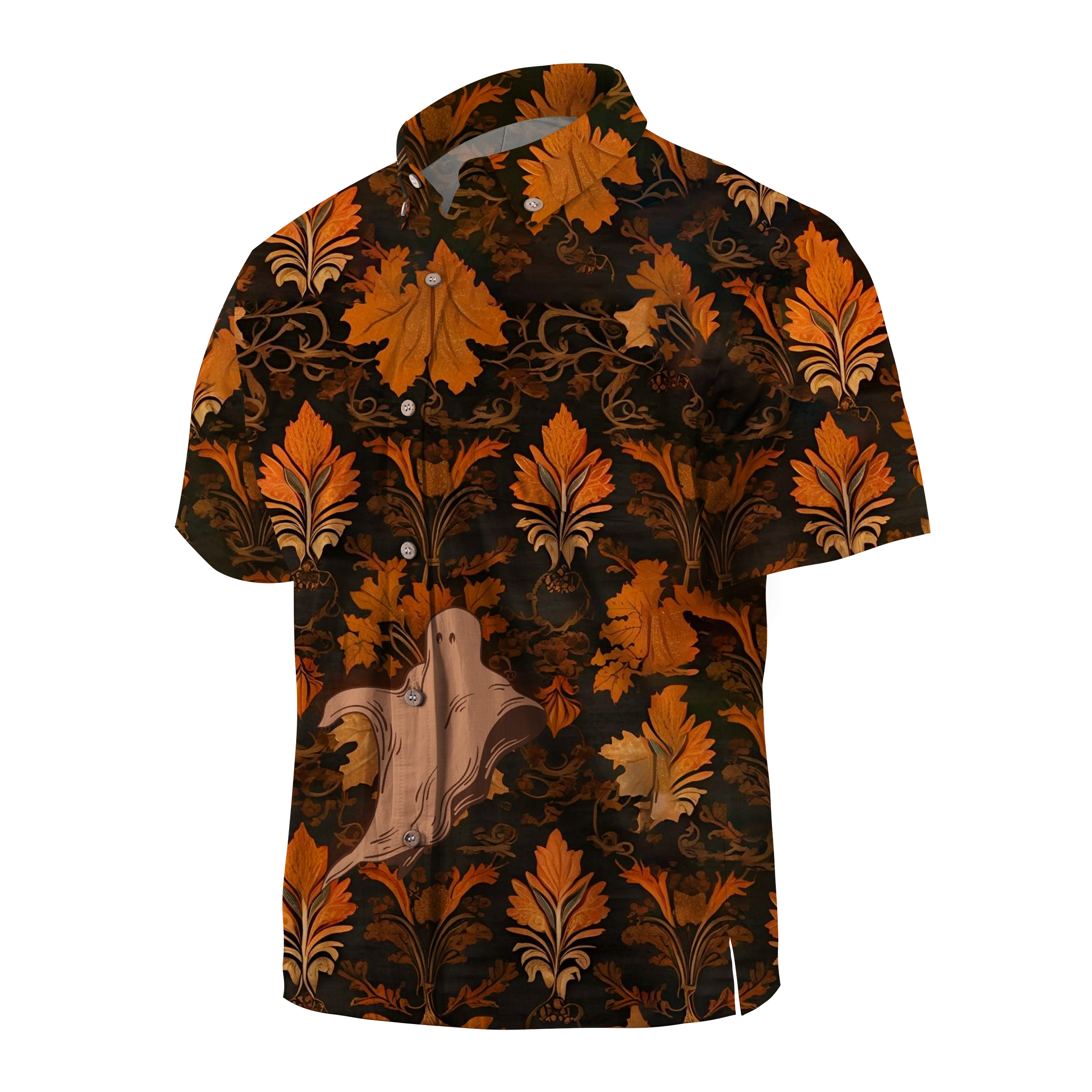 Maturelion Faceless Man Halloween Hawaiian Shirt