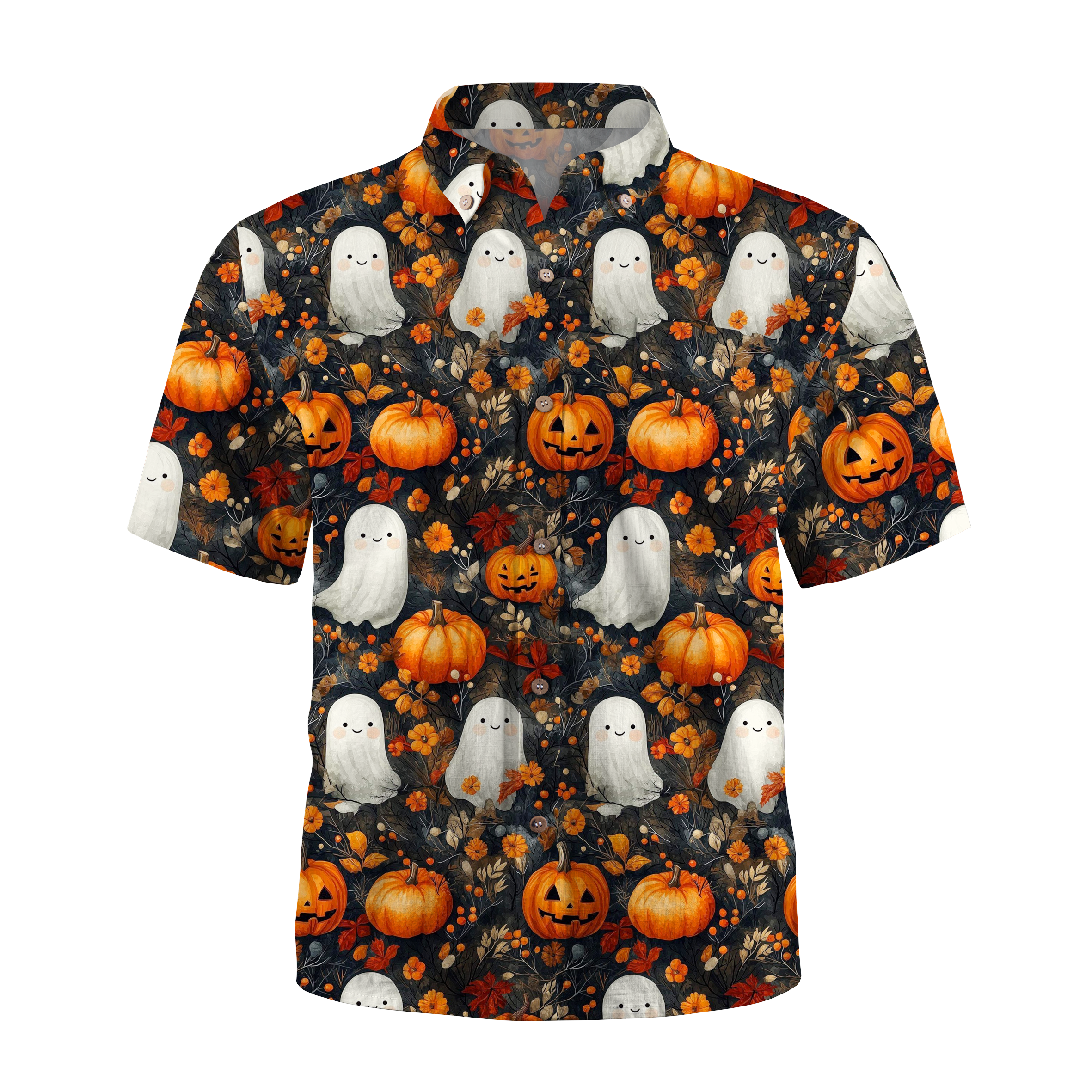 Maturelion Ghost Halloween Hawaiian Shirt