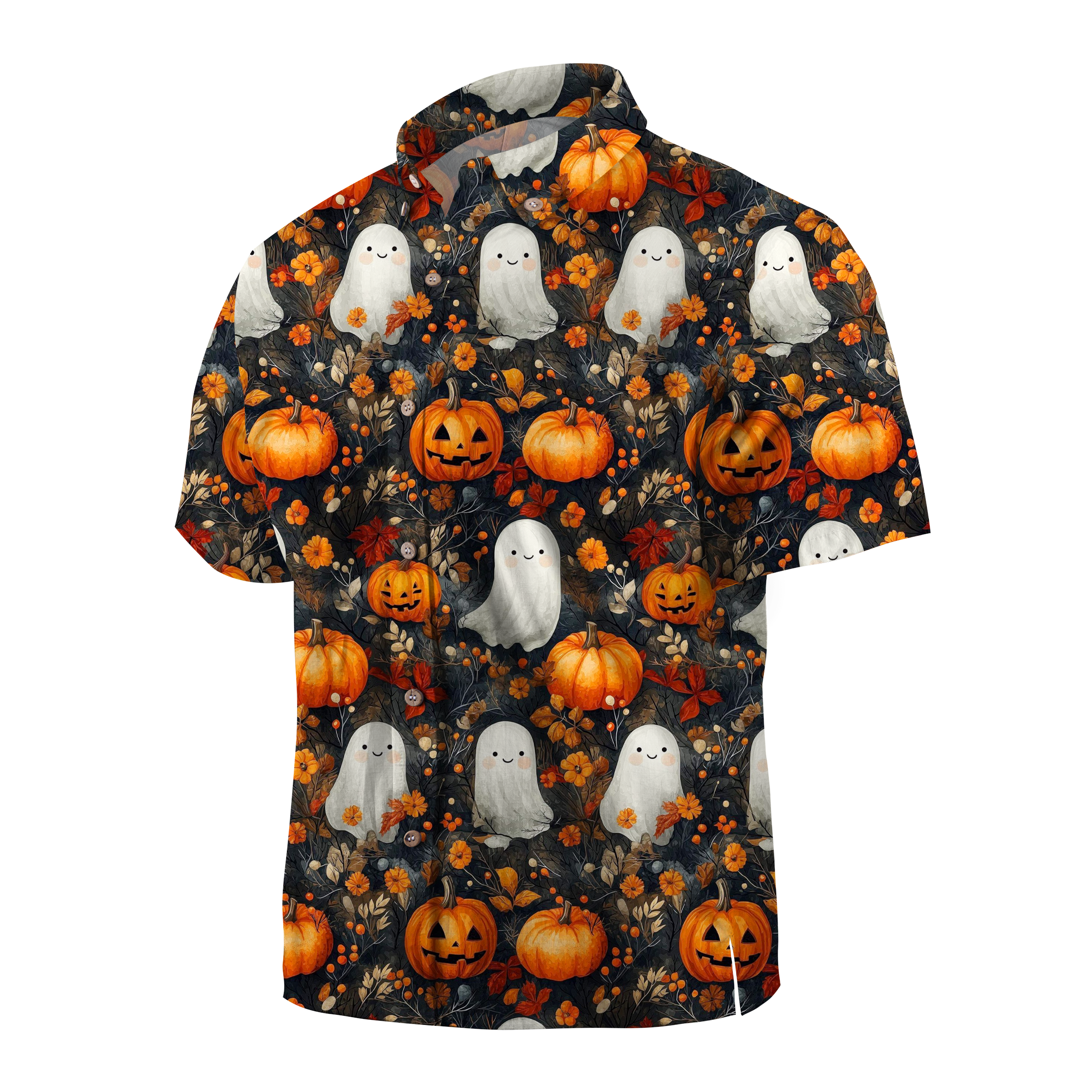 Maturelion Ghost Halloween Hawaiian Shirt