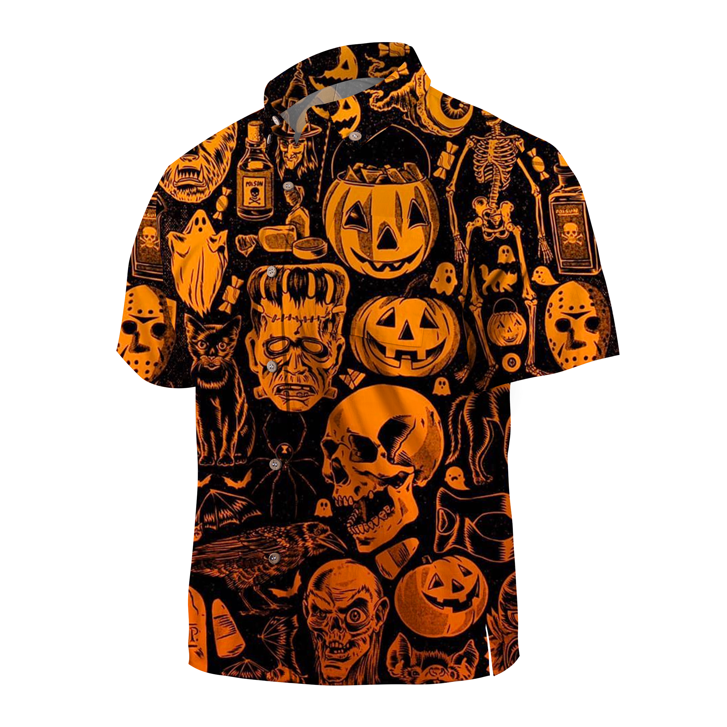 Maturelion Scary Halloween Monsters Halloween Hawaiian Shirt