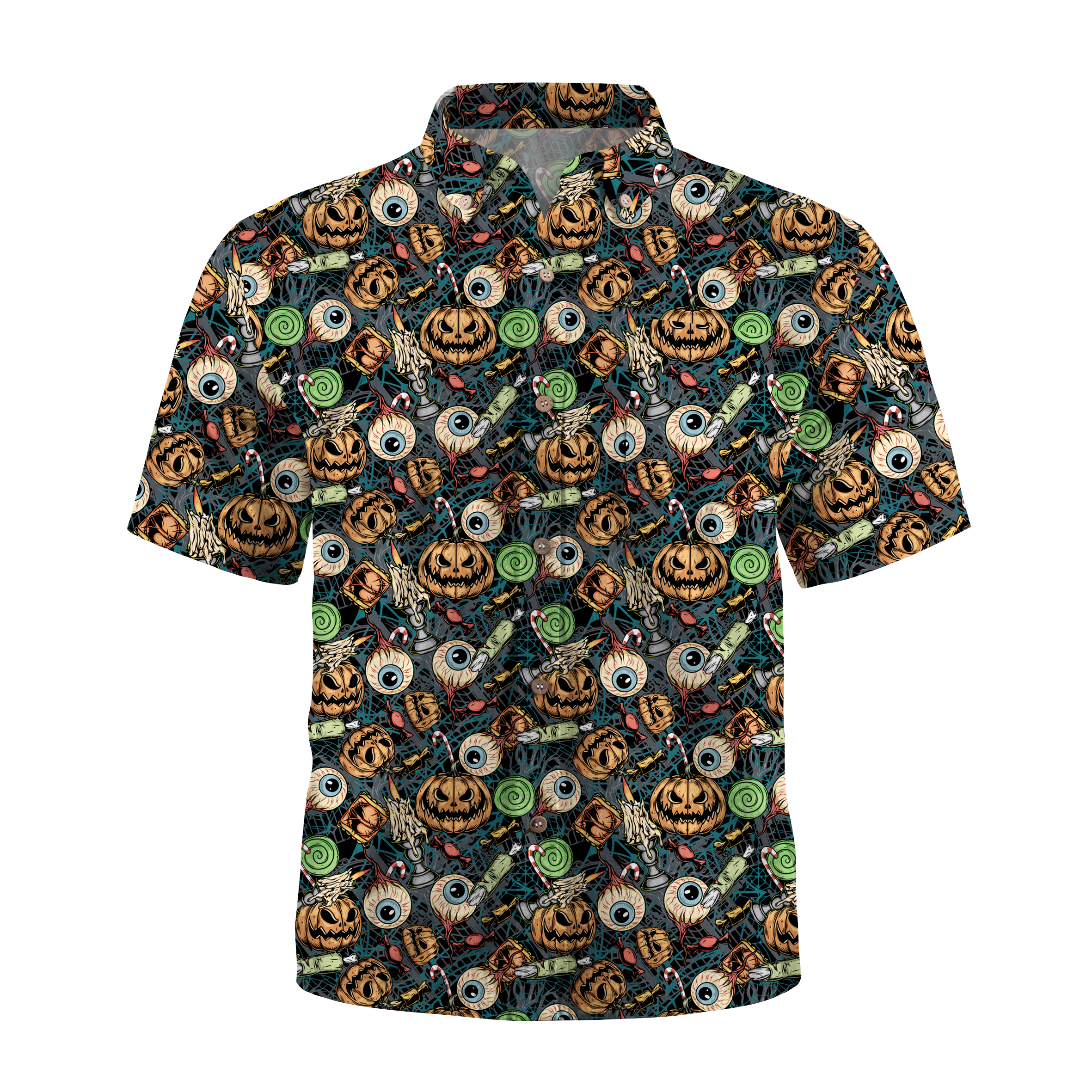 Maturelion Horrific Human Remains Pumpkin Halloween Hawaiian Shirt