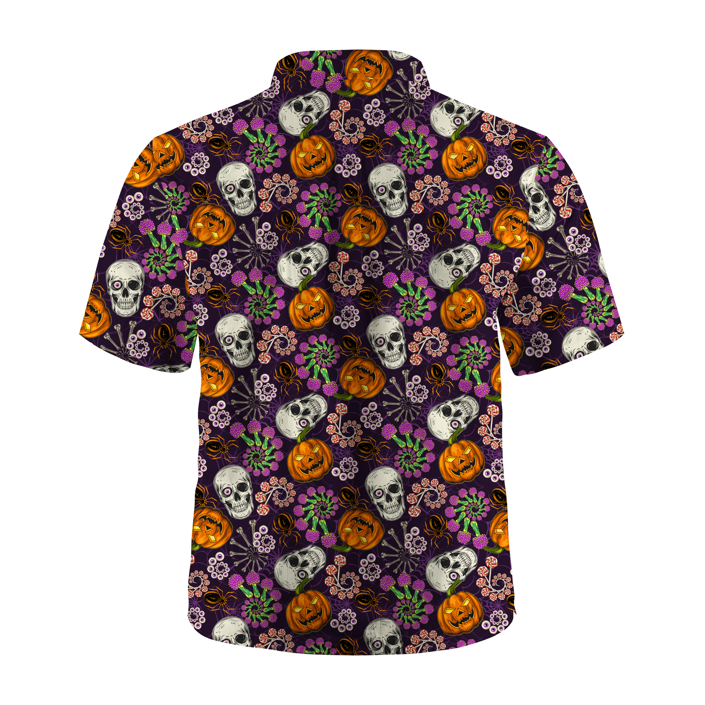 Maturelion Skull Pumpkin Halloween Hawaiian Shirt
