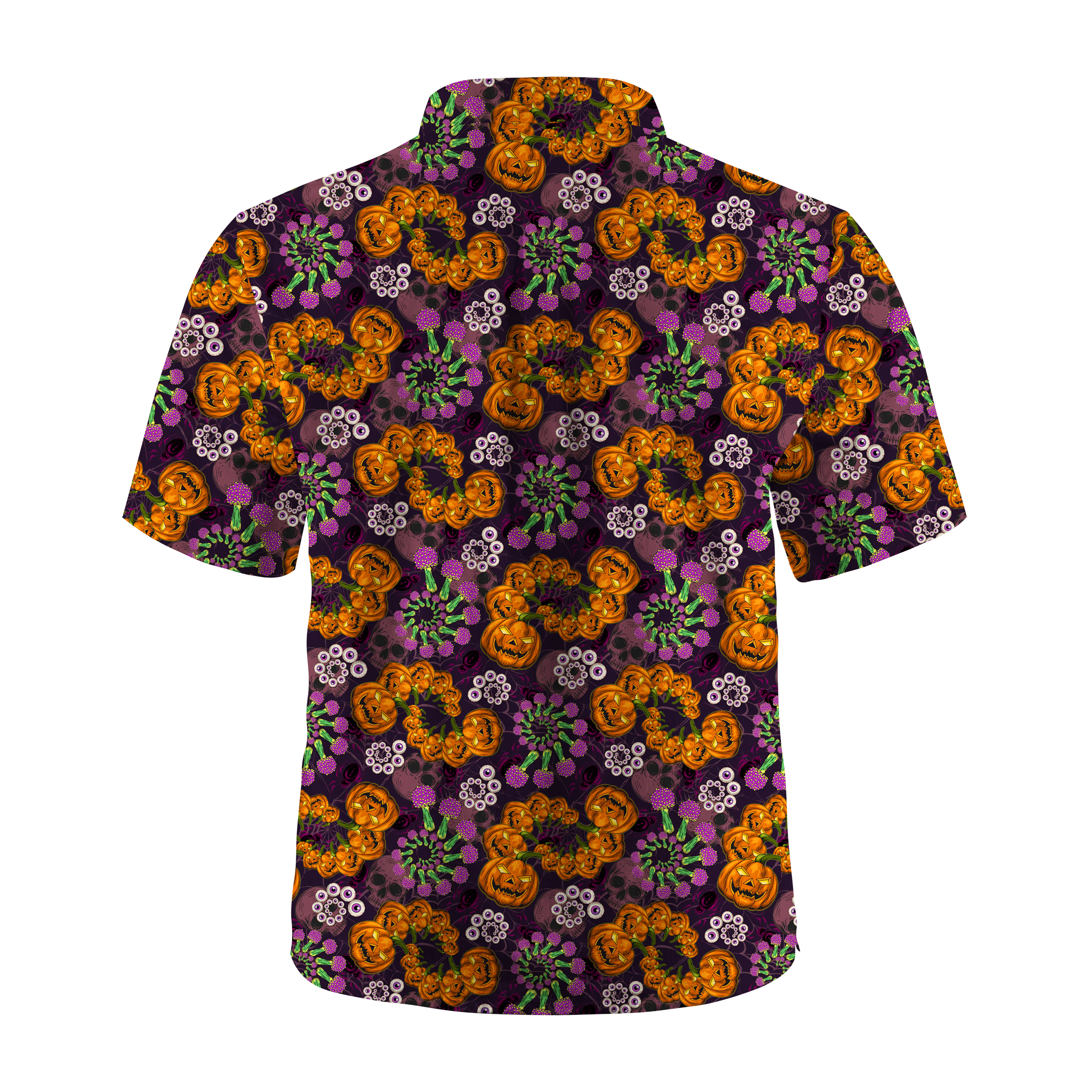 Maturelion Skull Pumpkin Mushroom Halloween Hawaiian Shirt