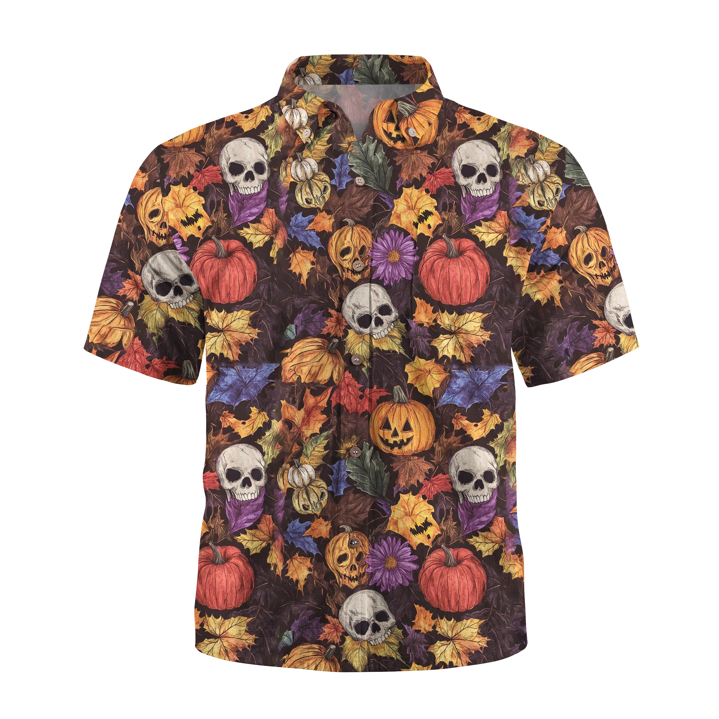 Maturelion forest pumpkins Halloween Hawaiian Shirt