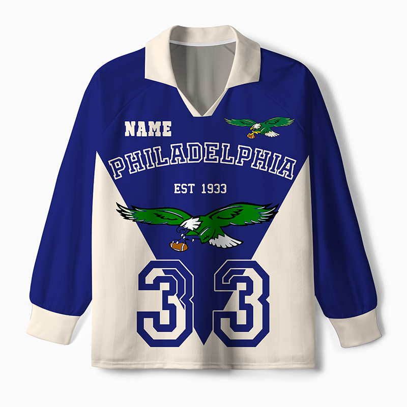 Maturelion Come on Eagle Long Sleeve Soccer Jersey