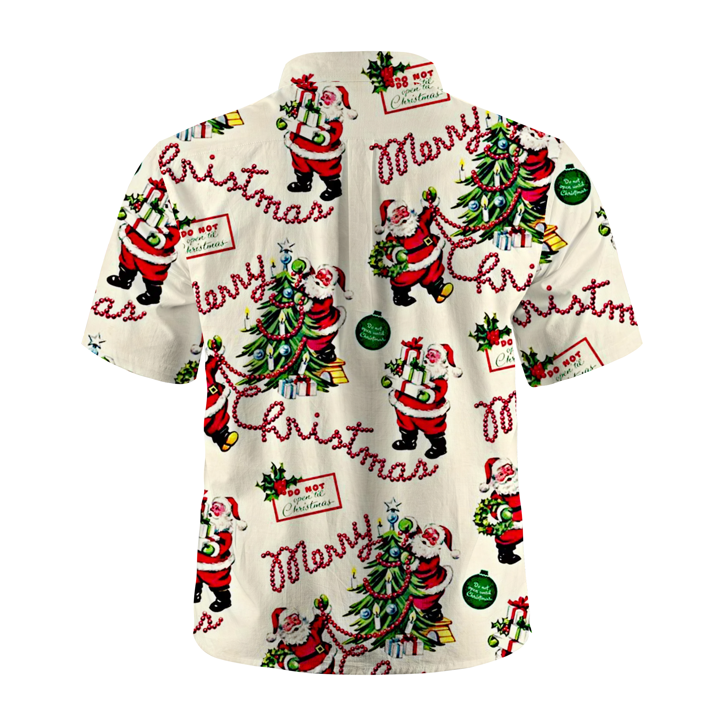 Maturelion Cute Merry Xmas Hawaii Shirt Funny Hawaiian Shirt