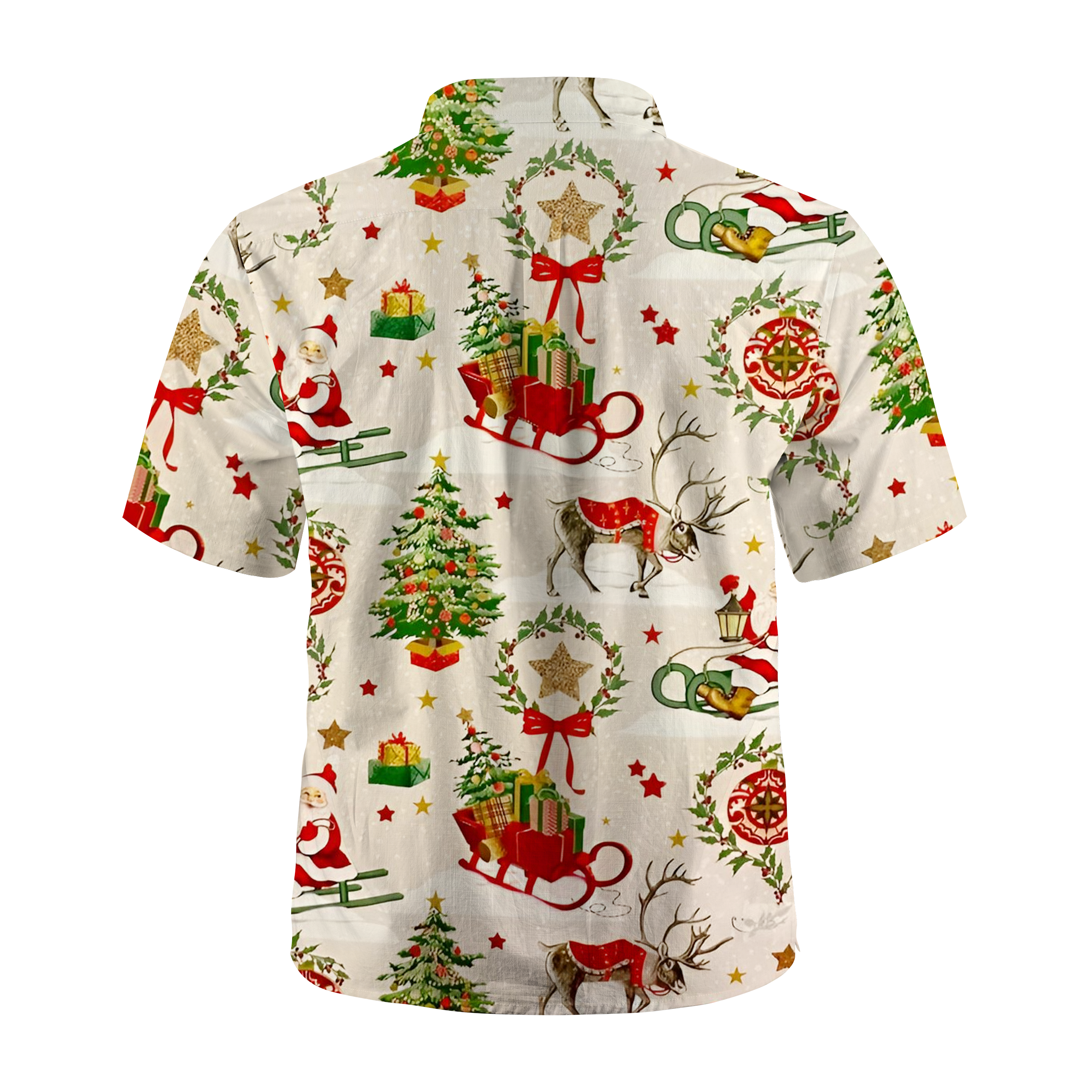Maturelion Reindeer Express Funny Hawaiian Shirt