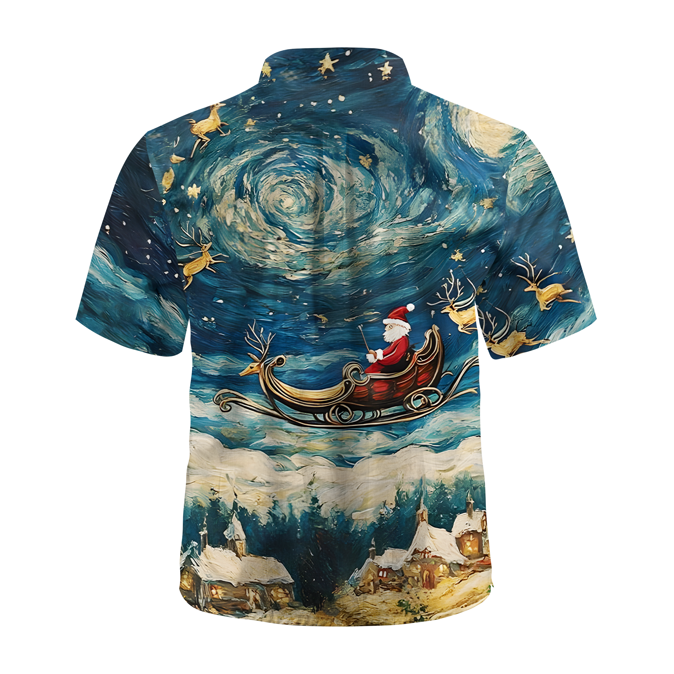 Maturelion Christmas Santa Claus Funny Hawaiian Shirt