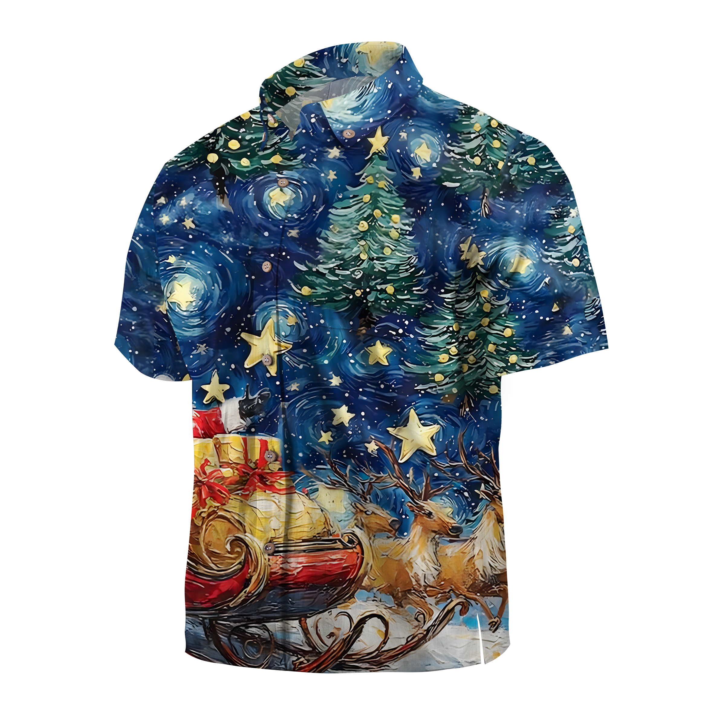 Maturelion Christmas Santa’s Ride Funny Hawaiian Shirt