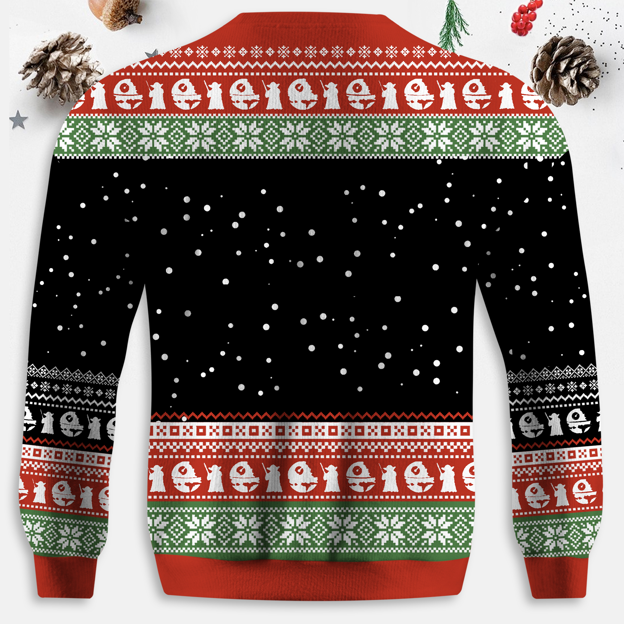 Maturelion Festive Be with You Funny Christmas Ugly Sweater