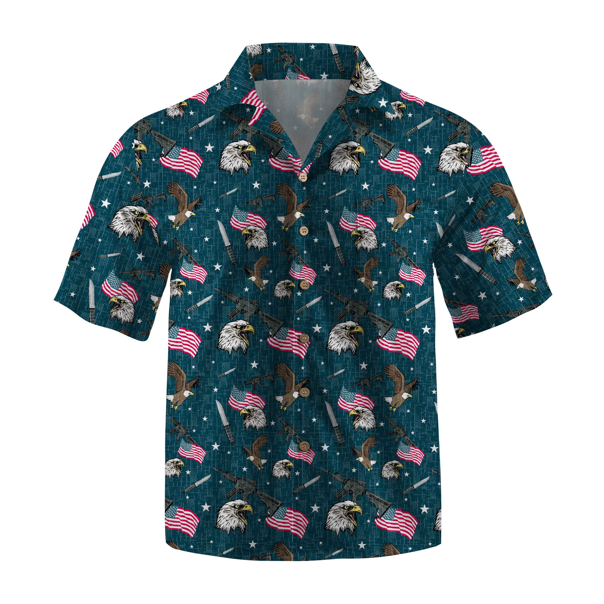 Maturelion Fighting Eagle Hawaiian Shirts 