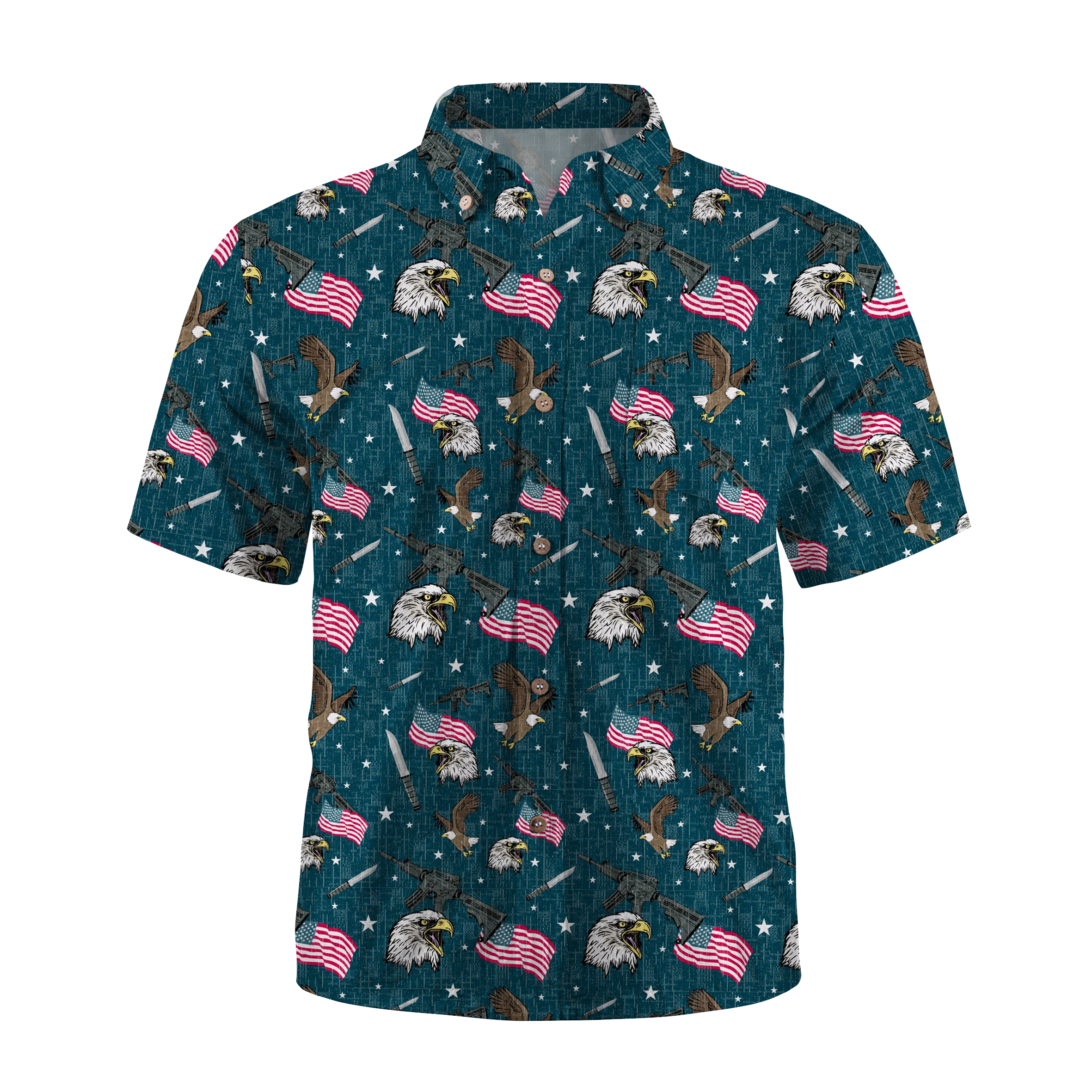 Maturelion Fighting Eagle Hawaiian Shirts 