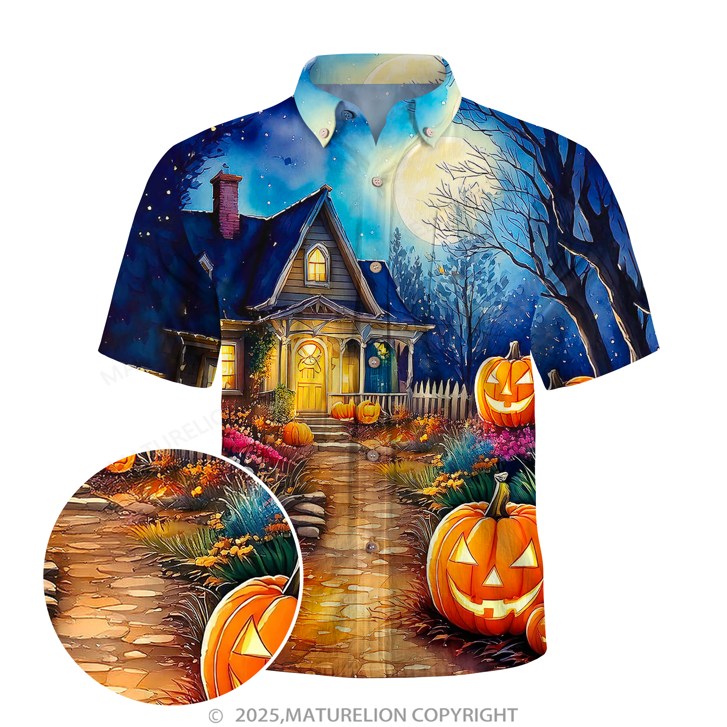 Maturelion Pumpito - Pumpkin Halloween Hawaiian Shirt