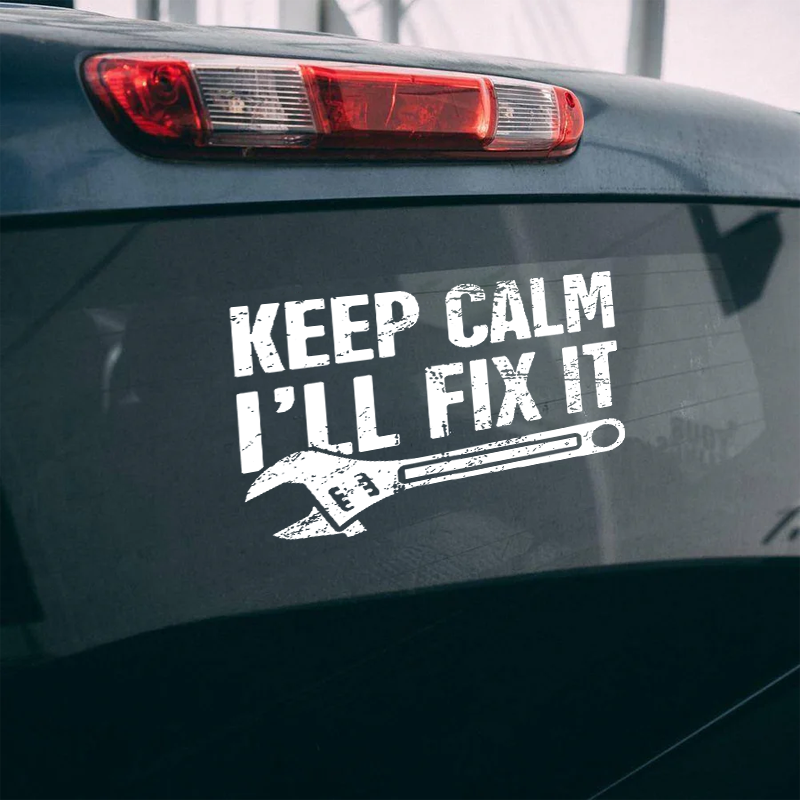 Maturelion Papa Can Fix It He Can Fix Anything Custom Funny Car Window Decal