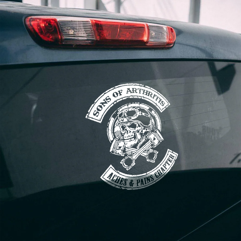 Maturelion Sons of Arthritis Aches And Pain Chapter Custom Funny Car Window Decal