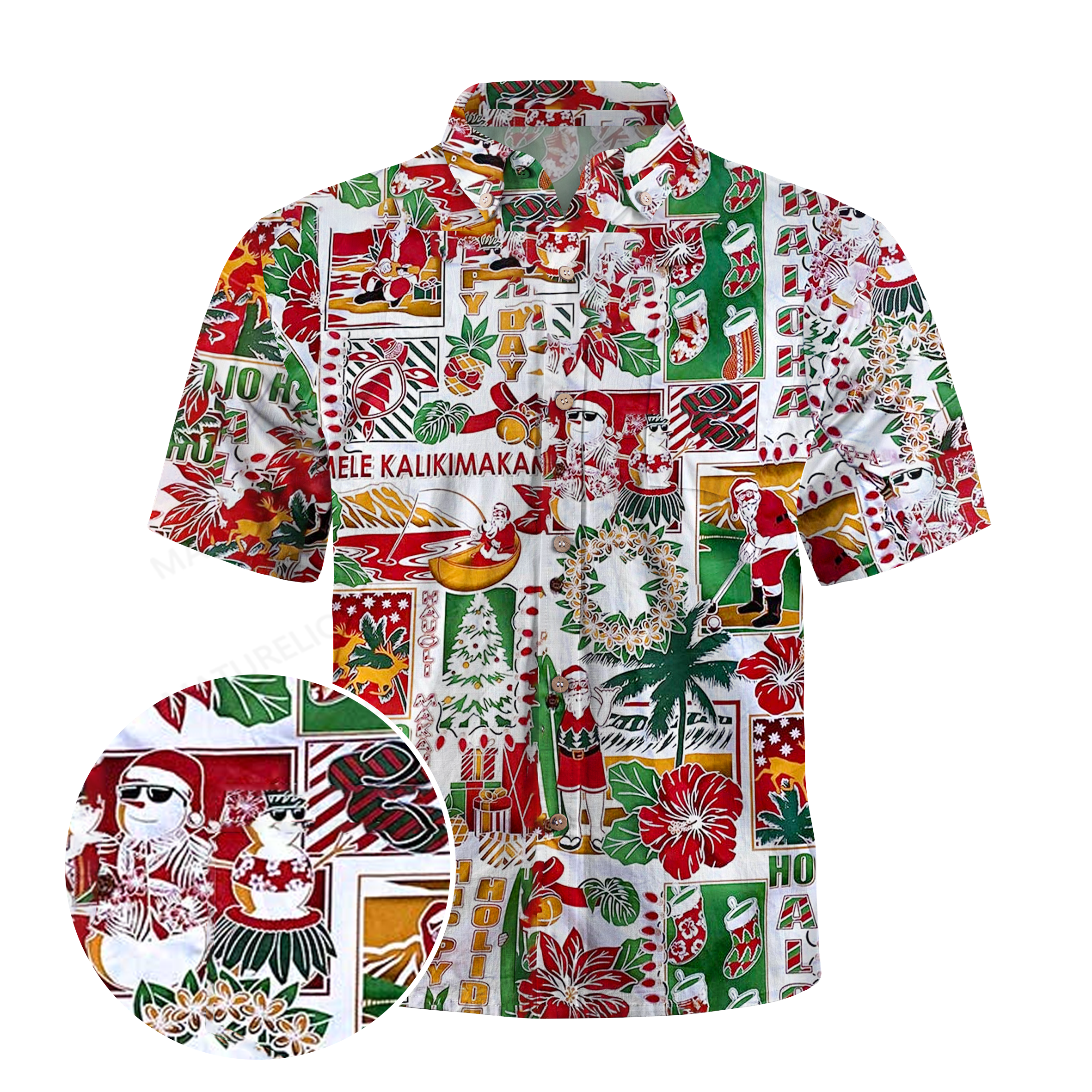 Maturelion Christmas Traditions Funny Hawaiian Shirt
