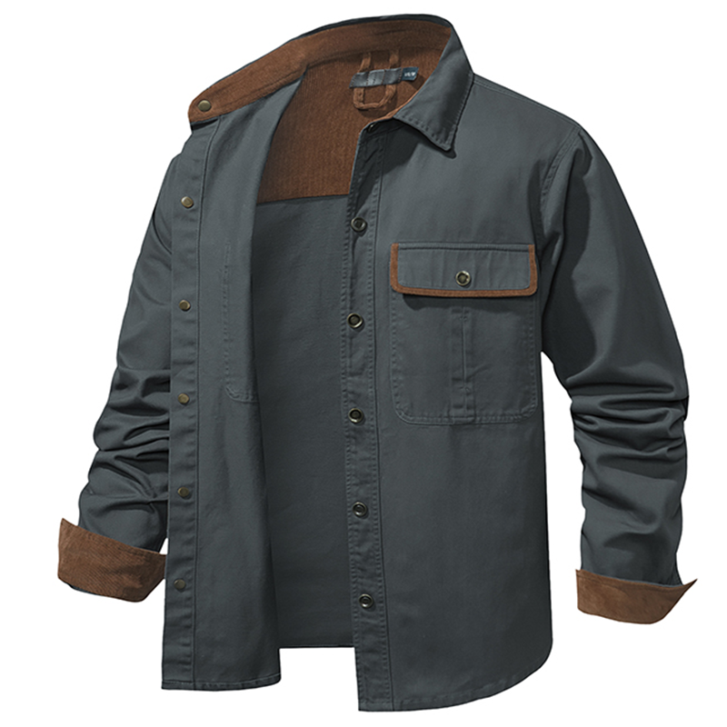 Maturelion Men's Work Shirt Careful Son I Am This Old For A Reason Work Shirt Jacket