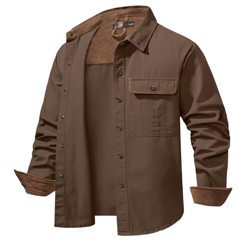 Maturelion Men's Work Shirt Careful Son I Am This Old For A Reason Work Shirt Jacket