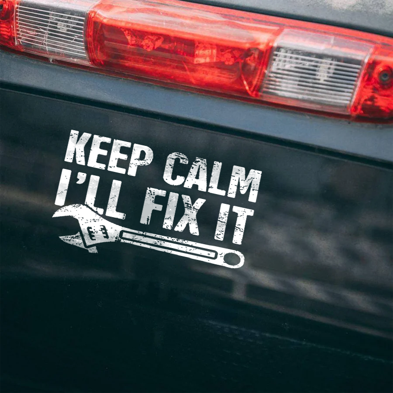 Maturelion Papa Can Fix It He Can Fix Anything Custom Funny Car Window Decal