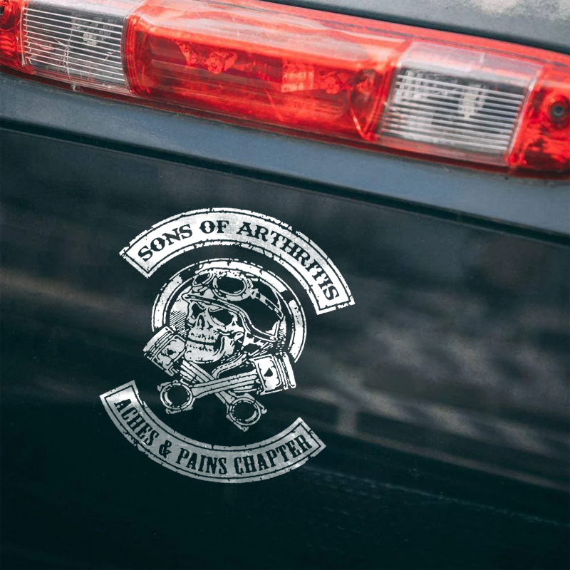 Maturelion Sons of Arthritis Aches And Pain Chapter Custom Funny Car Window Decal