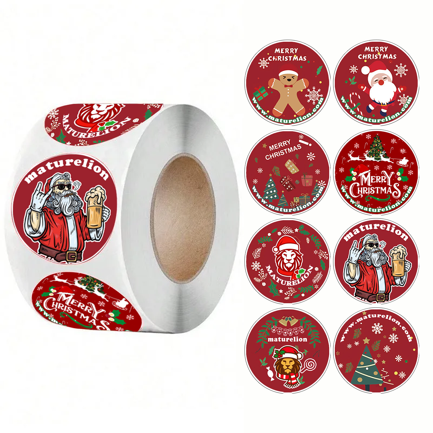 【Free Gift】 Maturelion 2025 Merry Christmas Stickers