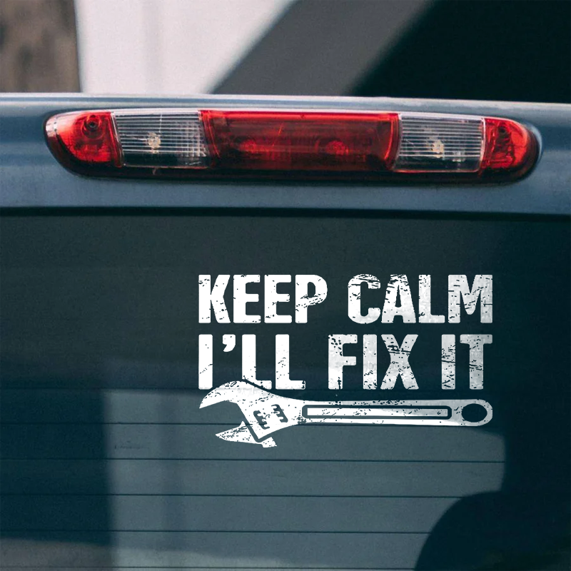 Maturelion Papa Can Fix It He Can Fix Anything Custom Funny Car Window Decal