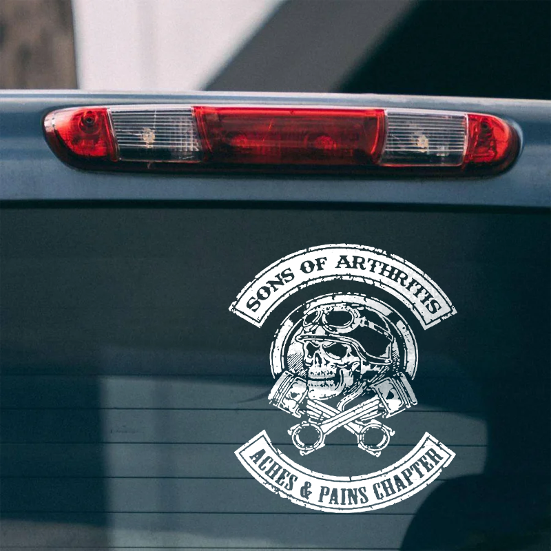 Maturelion Don't let The Old Man in Custom Funny Car Window Decal