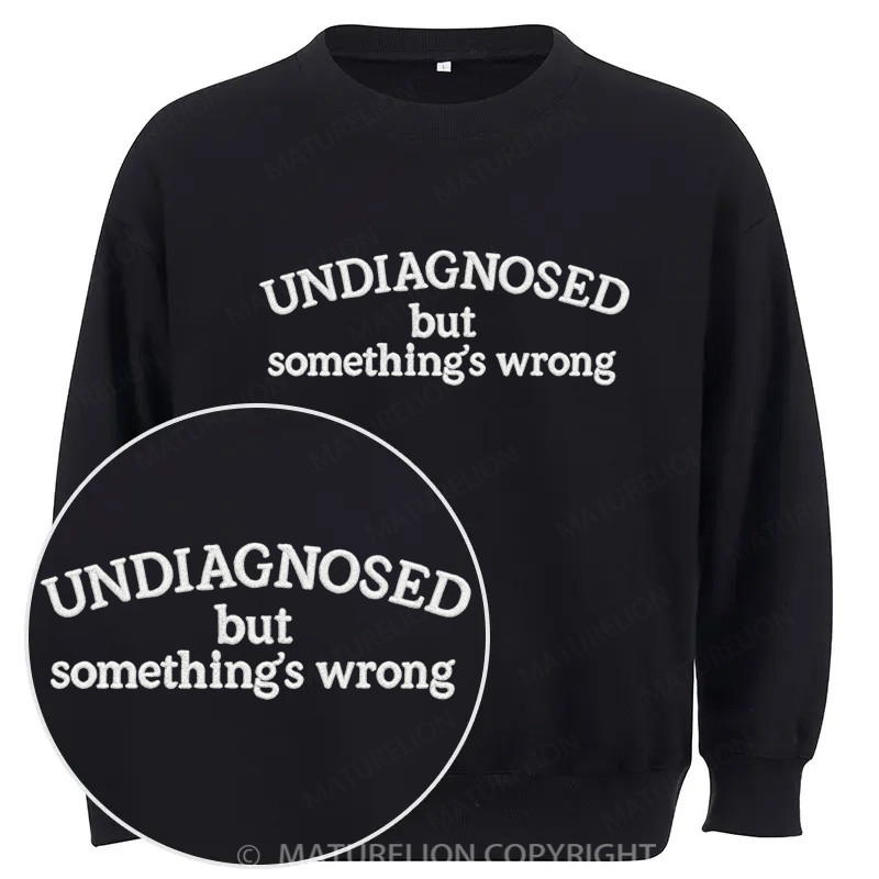Maturelion Undiagnosed Embroidered Cotton Sweatshirt