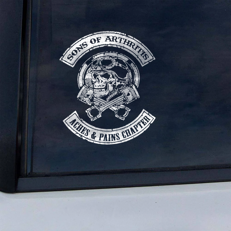 Maturelion Sons of Arthritis Aches And Pain Chapter Custom Funny Car Window Decal