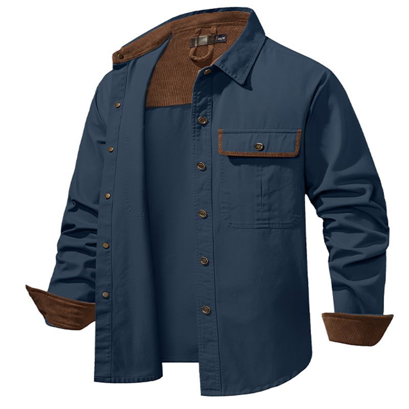 Maturelion Men's Work Shirt Boomstick Work Shirt Jacket
