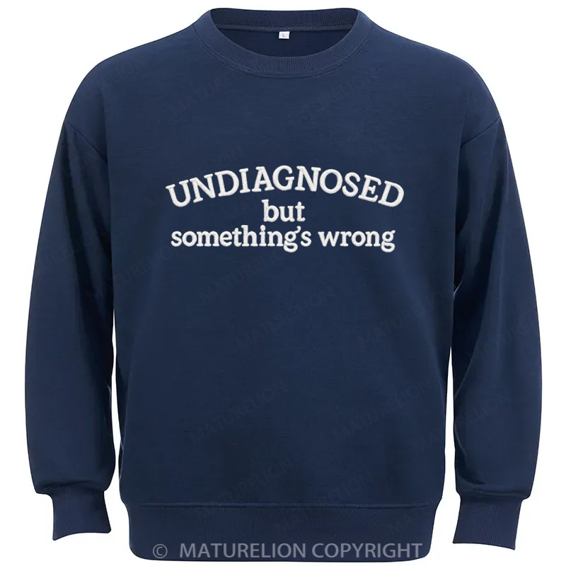 Maturelion Undiagnosed Embroidered Cotton Sweatshirt