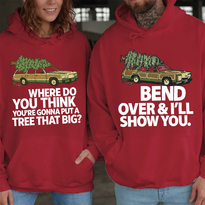 Maturelion Christmas Hoodie Matching Christmas Vacation DTG Washed Hoodie