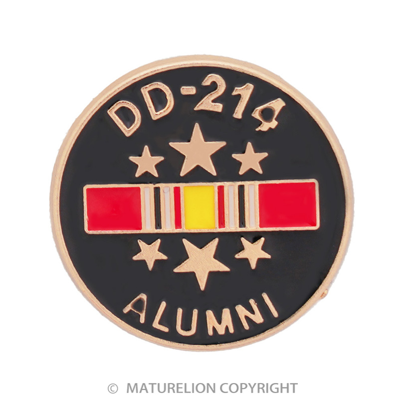 Maturelion Military Veteran DD-214 Enamel Pin