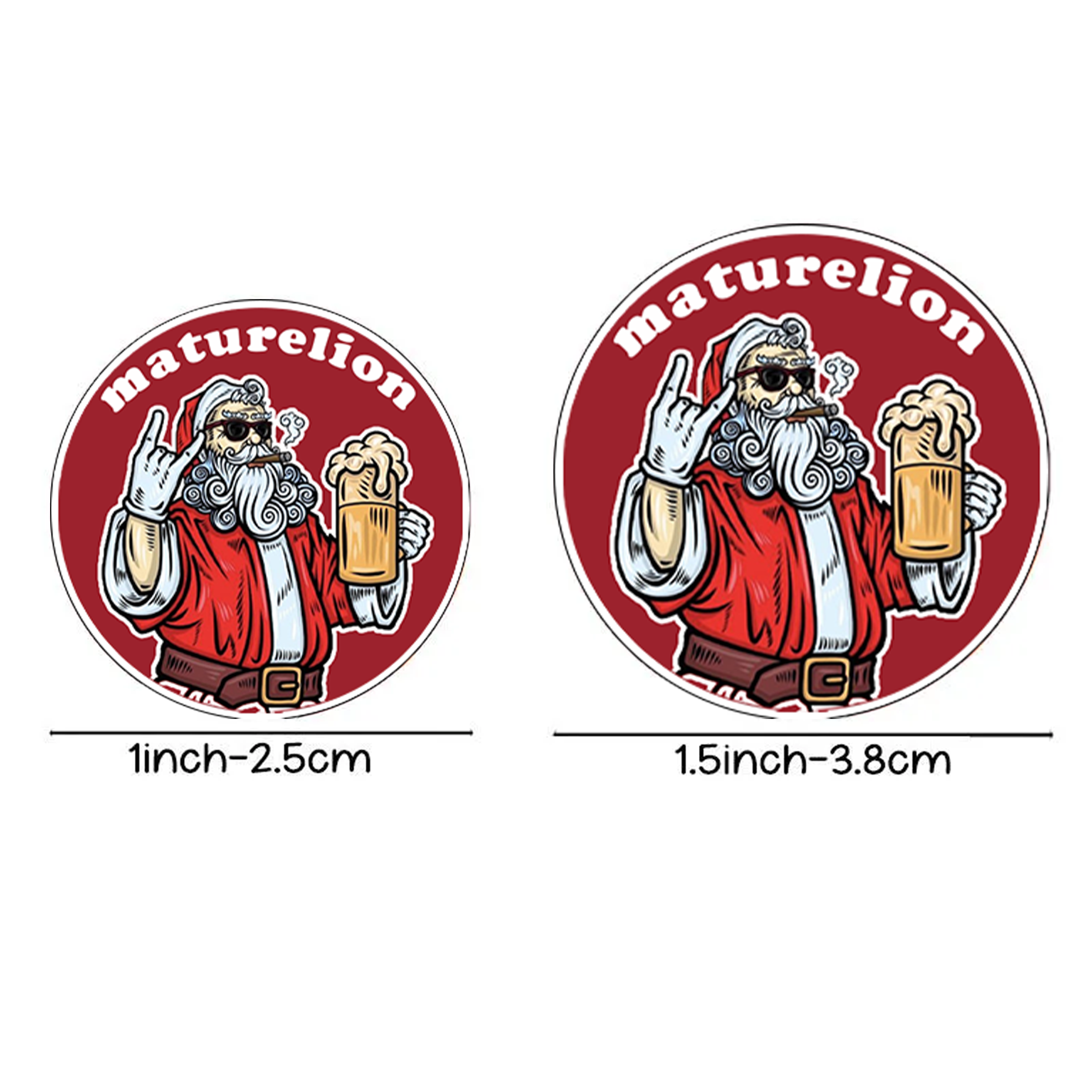 【Free Gift】 Maturelion 2025 Merry Christmas Stickers