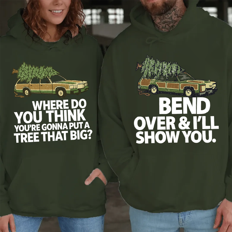 Maturelion Christmas Hoodie Matching Christmas Vacation DTG Washed Hoodie