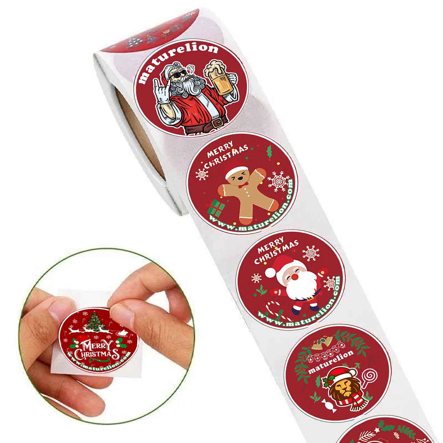 【Free Gift】 Maturelion 2025 Merry Christmas Stickers
