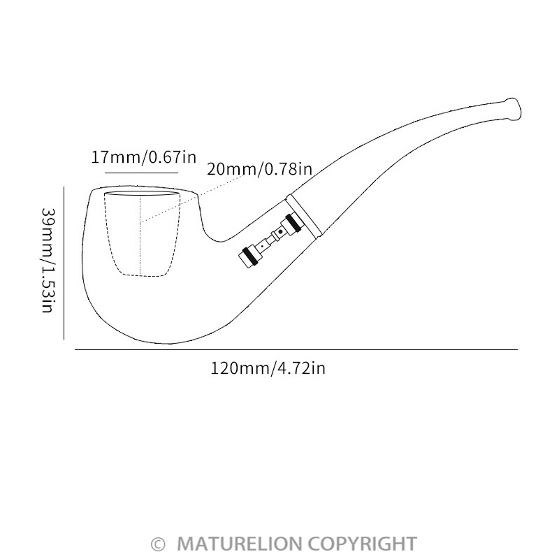 Maturelion Men’s Tobacco Pipe Gift Box