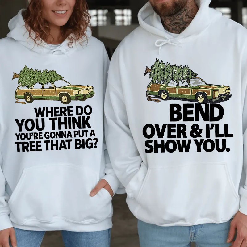 Maturelion Christmas Hoodie Matching Christmas Vacation DTG Washed Hoodie