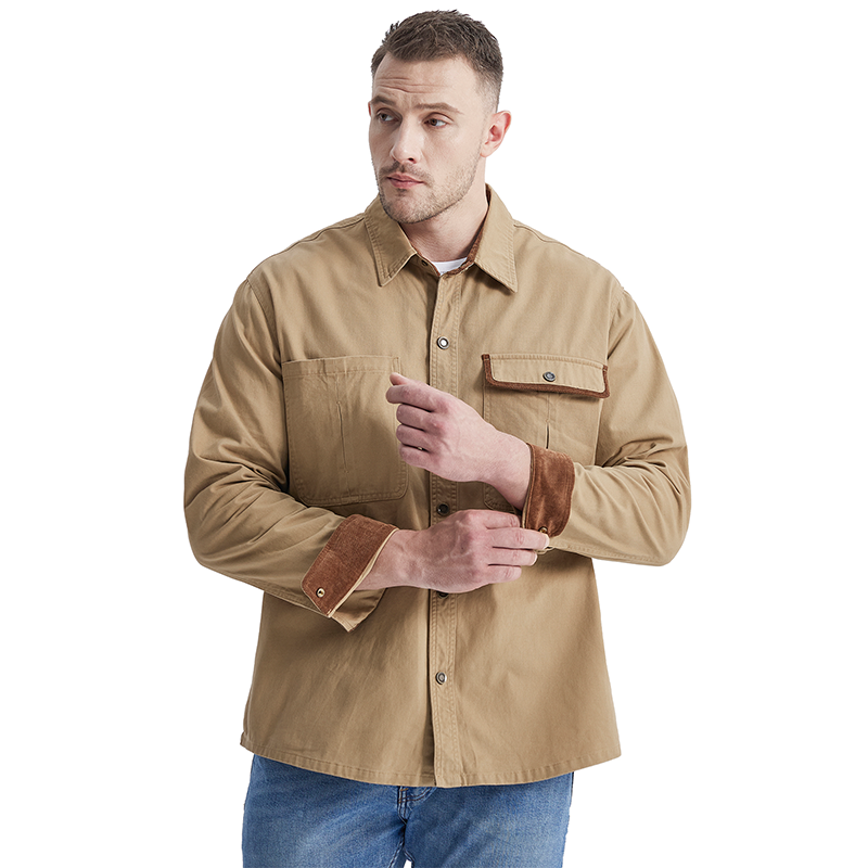 Maturelion Men's Work Shirt Careful Son I Am This Old For A Reason Work Shirt Jacket