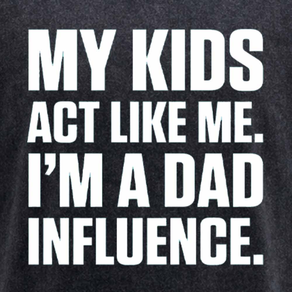 Maturelion Dad Influence Kids Version Washed T-shirt