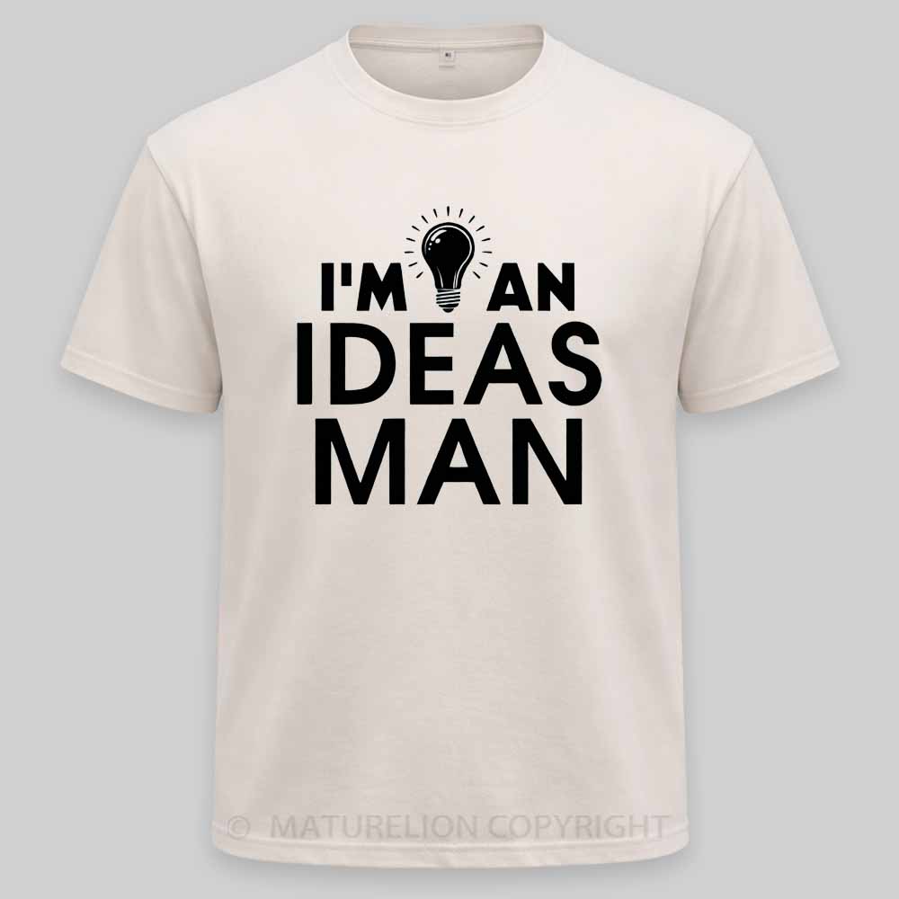 Maturelion I'm An Ideas Man - Funny Dad Joke Quote Washed T-shirt