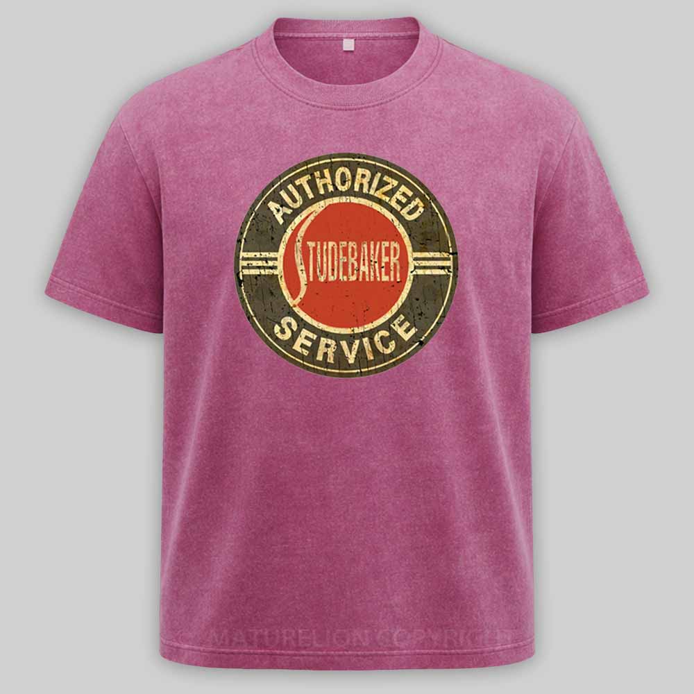 Maturelion Authorized Studebaker Service - Vintage Style Washed T-shirt