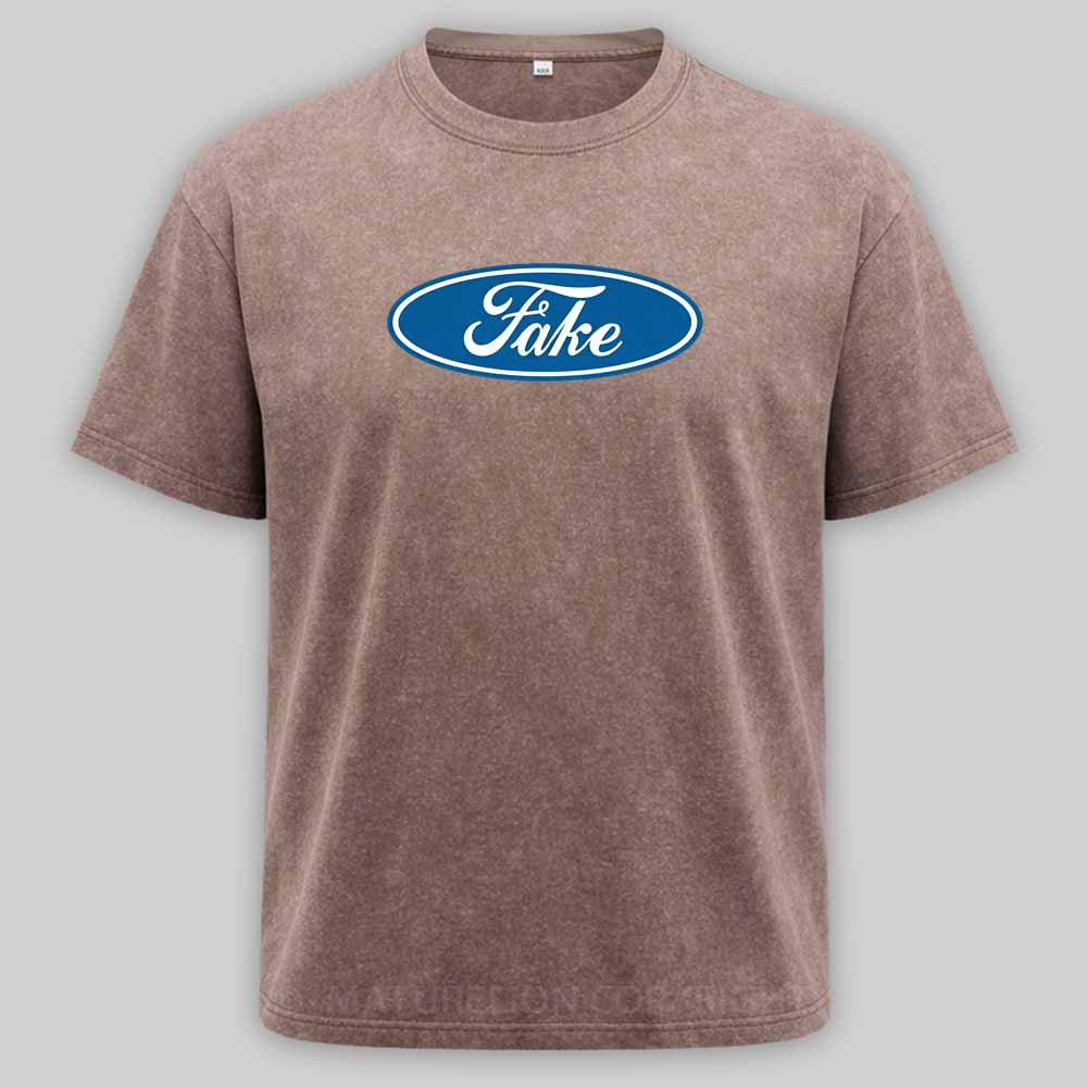Maturelion Fake Parody Of Ford Washed T-shirt