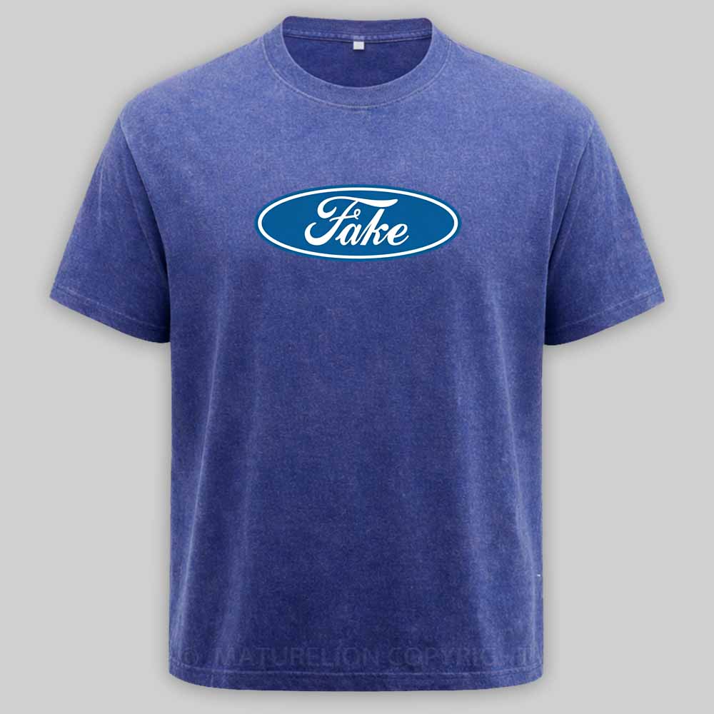 Maturelion Fake Parody Of Ford Washed T-shirt