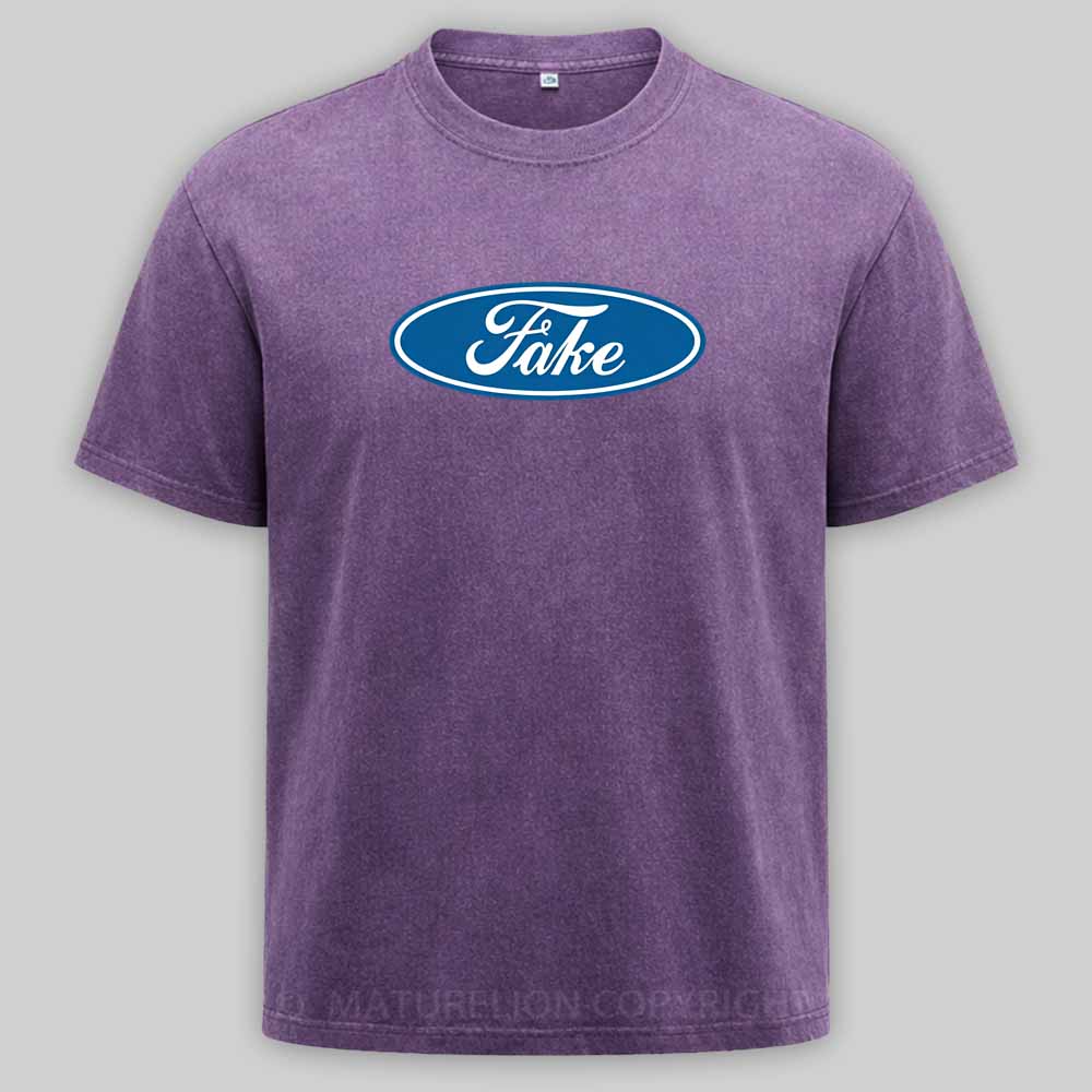 Maturelion Fake Parody Of Ford Washed T-shirt