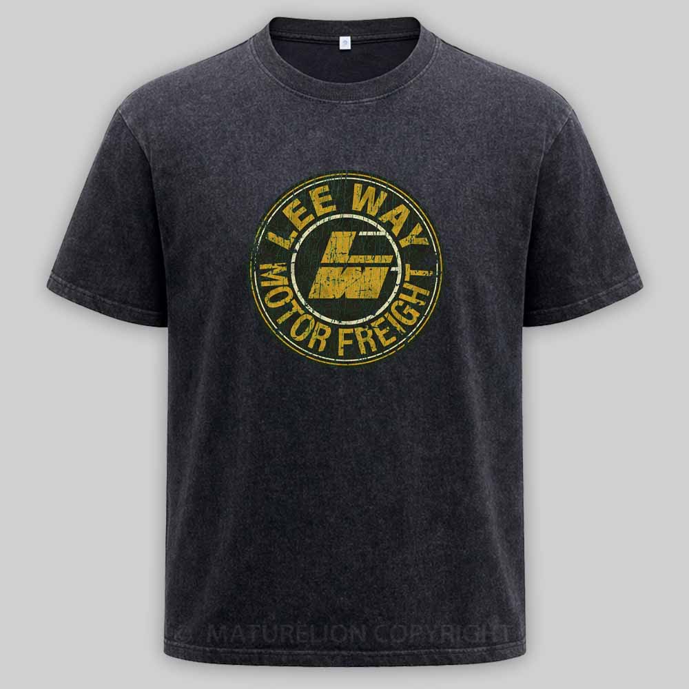 Maturelion Lee Way Motor Freight 1934 Washed T-shirt