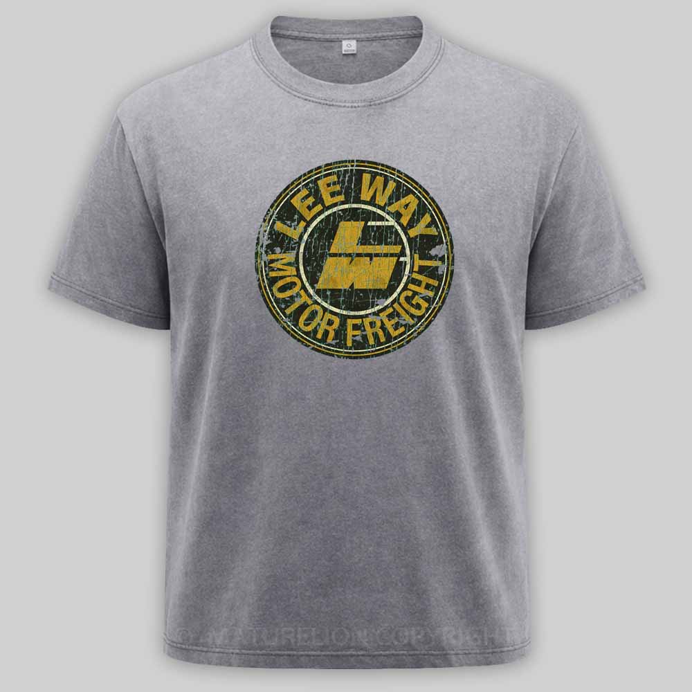 Maturelion Lee Way Motor Freight 1934 Washed T-shirt