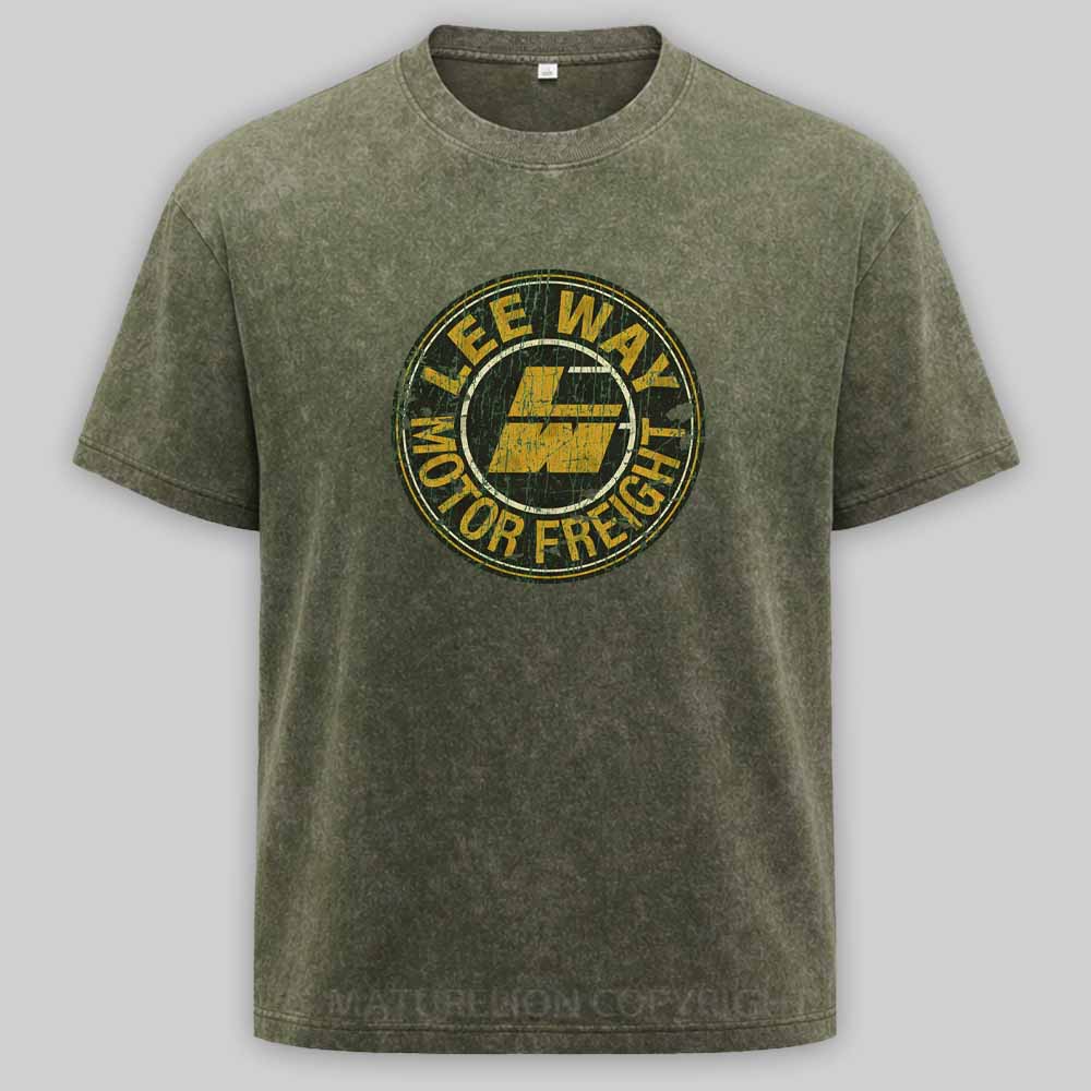 Maturelion Lee Way Motor Freight 1934 Washed T-shirt